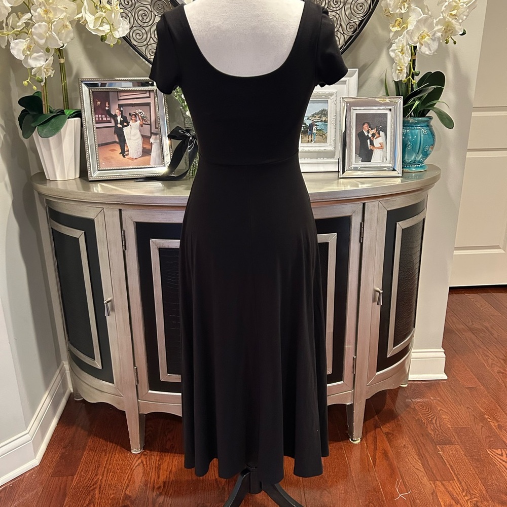 Hatch Black Square Neck Midi Dress - Picture 3 of 5